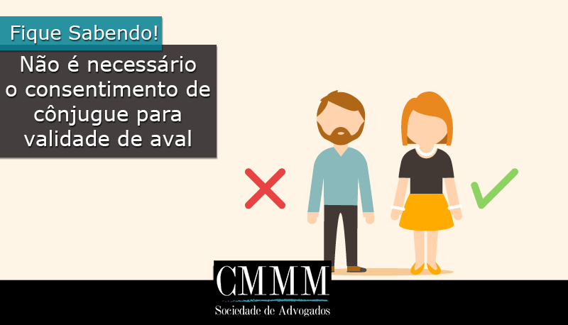 nao e necessario o consentimento de conjugue para validade de aval